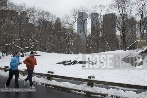 New York City, 2008. Snow in Central Park / New York, 2008. Neve a Central Park - ©Marcello Mencarini/Rosebud2