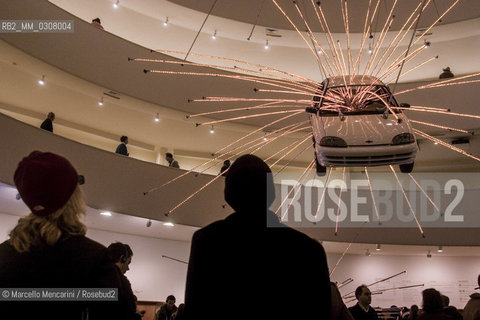 New York City, February 2008. A work by Cai Guo-Qiang in the exposition I Want To Believe at Guggenheim Museum / New York, febbraio 2008. Unopera di Cai Guo-Qiang esposta nella mostra I Want To Believe al Museo Guggenheim ©Marcello Mencarini/Rosebud2