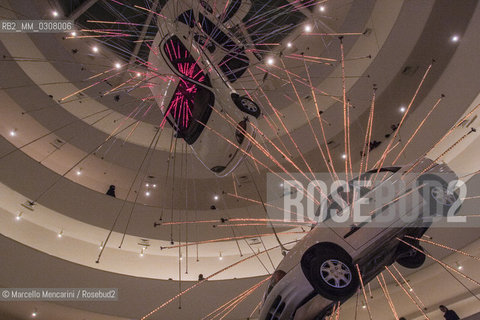 New York City, February 2008. A work by Cai Guo-Qiang in the exposition I Want To Believe at Guggenheim Museum / New York, febbraio 2008. Unopera di Cai Guo-Qiang esposta nella mostra I Want To Believe al Museo Guggenheim ©Marcello Mencarini/Rosebud2