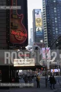 New york City, 2008. The Hard Rock Cafe in Times Square - ©Marcello Mencarini/Rosebud2