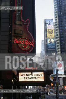 New york City, 2008. The Hard Rock Cafe in Times Square - ©Marcello Mencarini/Rosebud2