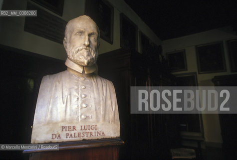 Palestrina (Rome), Bust of composer Giovanni Pierluigi da Palestrina (1525 c.-1594) / Palestrina (Roma), Busto del compositore Giovanni Pierluigi da Palestrina (1525 c.-1594) - ©Marcello Mencarini/Rosebud2