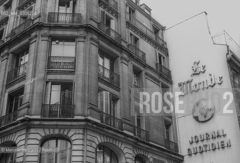Paris, 1989. Headquarters of the newspaper Le Monde / Parigi, 1989. Sede del giornale Le Monde - ©Marcello Mencarini/Rosebud2