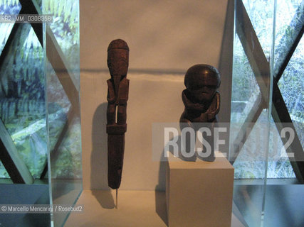 Paris, Musee du quai Branly - Museum of Arts and Civilizations on Quai Branly: Art and Divinity in Polynesia, 1760-1860. This exhibition gathers together more than 250 works of Polynesian art from the 18th and 19th centuries / Parigi, Museo di Arte e Civiltà Quai Branly: Arte e divinità in Polinesia 1760-1860. Questa mostra raccoglie più di 250 opere di arte polinesiana del 18° e 19° secolo - ©Marcello Mencarini/Rosebud2