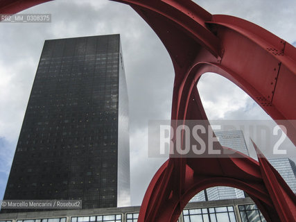 Paris, Esplanade de la Défense. LAraignée Rouge (Red Spider) by Alexander Calder (1974) - ©Marcello Mencarini/Rosebud2