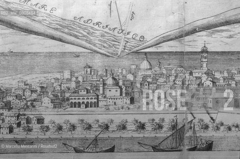 City map of Pesaro made in 1790 by Giuseppe Stefani / Mappa della città di Pesaro realizzata nel 1790 da Giuseppe Stefani - ©Marcello Mencarini/Rosebud2