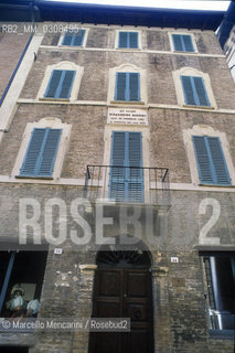 Pesaro, about 1985. Birthplace of composer Gioacchino Rossini / Pesaro, 1985 circa. Casa Natale del compositore Gioacchino Rossini - ©Marcello Mencarini/Rosebud2