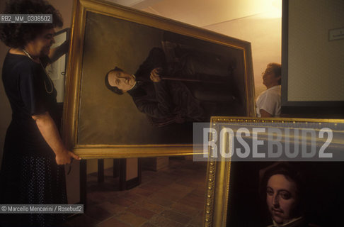 Pesaro, about 1985. Portraits of the composer Gioacchino Rossini in his birthplace / Pesaro, 1985 circa. Ritratti del compositore Gioacchino Rossini nella sua casa natale - ©Marcello Mencarini/Rosebud2