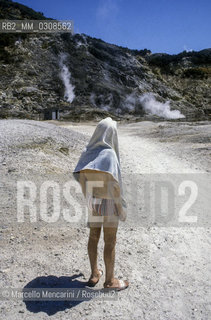 POZZUOLI (Naples). Solfatara, a natural volcanic steam vent of sulfur gases/ POZZUOLI (Napoli). Una solfatara,  emissione di vapori di gas dal sottosuolo, che produce zolfo - ©Marcello Mencarini/Rosebud2