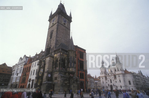 PRAGUE. Astrological Clock in the Old Town Square (Staroměstský Orloj) / PRAGA, Torre dellorologio astronomico in piazza della città vecchia (Staroměstský Orloj) - ©Marcello Mencarini/Rosebud2