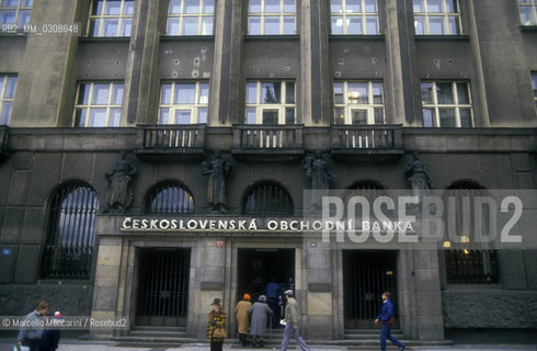 PRAGUE, 1987. National Bank of former Czechoslovakia / PRAGA, 1987. Banca nazionale cecoslovacca - ©Marcello Mencarini/Rosebud2