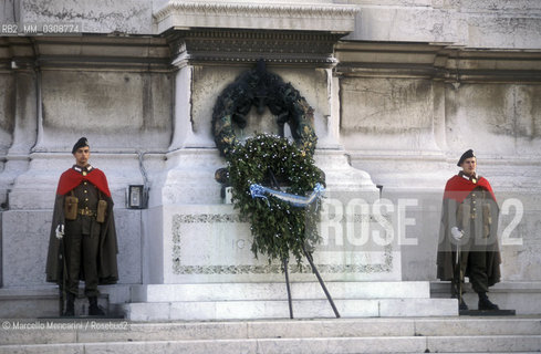 Rome, Tomb of the unknown soldier on Altare della Patria or Vittoriano (Altar of the Fatherland or Monument to Victor Emmanuel II) / Roma, Tomba del Milite ignoto sullAltare della Patria - ©Marcello Mencarini/Rosebud2