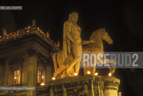 Rome, one of the Dioskouri statues on the Capitol steps / Roma, Uno dei Dioscuri sulla cordonata del Campidoglio - ©Marcello Mencarini/Rosebud2