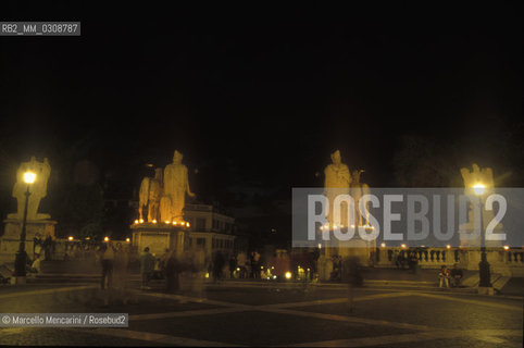 Rome, View of Capitol square and of the Dioskouri statues on the Capitol steps / Roma, Piazza del Campidoglio e statue dei Dioscuri sulla cordonata del Campidoglio - ©Marcello Mencarini/Rosebud2