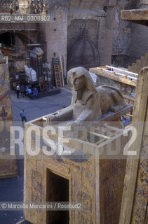 Rome, 1989. Set of Verdis Aida at Baths of Caracalla / Roma, 1989. Scenografia dellAida alle Terme di Caracalla - ©Marcello Mencarini/Rosebud2