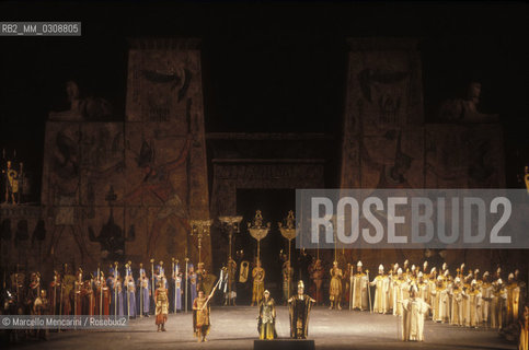 Rome, 1989. Performance of Verdis Aida at the Baths of Caracalla / Roma, 1989. LAida di Verdi alle Terme di Caracalla - ©Marcello Mencarini/Rosebud2