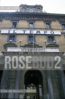 Rome, 1991. Palazzo Colonna, headquarters of newspaper Il Tempo / Roma, 1991. Palazzo Colonna, Sede del quotidiano Il Tempo - ©Marcello Mencarini/Rosebud2