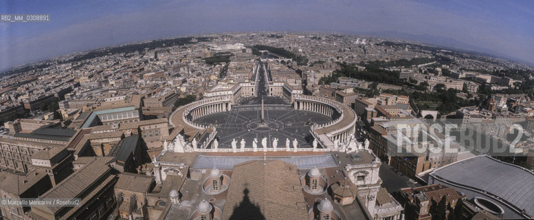Rome. St. Peters square view from the dome of St. Peters Basilica / Roma, Veduta di piazza San Pietro dalla cupola della Basilica - ©Marcello Mencarini/Rosebud2