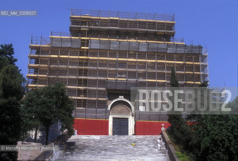 Rome, 1998. Restoration work of the Church of Santa Maria dAracoeli / Roma, 1998. Restauro della chiesa di Santa Maria dAracoeli - ©Marcello Mencarini/Rosebud2
