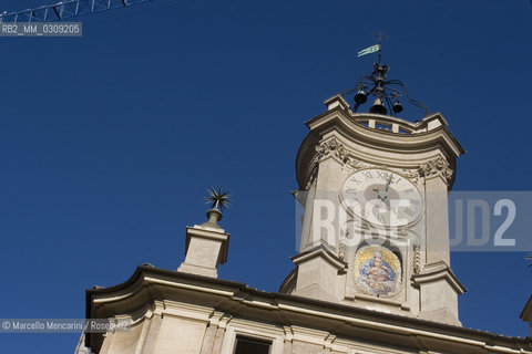 Rome. Torre dellOrologio (Clock Tower) by Francesco Borromini / Roma. Torre dellOrologio opera del Borromini - ©Marcello Mencarini/Rosebud2