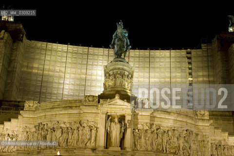 Rome, Restoration works of Altare della Patria or Vittoriano (Altar of the Fatherland or Monument to Victor Emmanuel II) / Roma, Restauro dellAltare della Patria (Vittoriano) - ©Marcello Mencarini/Rosebud2
