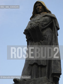 Roma, statua di Giordano Bruno in Campo dei fiori / Rome, Statue of Giordano Bruno in Campo dei fiori - ©Marcello Mencarini/Rosebud2