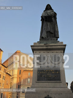 Roma, statua di Giordano Bruno in Campo dei fiori / Rome, Statue of Giordano Bruno in Campo dei fiori - ©Marcello Mencarini/Rosebud2