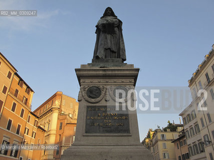 Roma, statua di Giordano Bruno in Campo dei fiori / Rome, Statue of Giordano Bruno in Campo dei fiori - ©Marcello Mencarini/Rosebud2