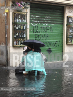 Rome, Homeless in Campo dei fiori / Roma, Clochard in Campo dei fiori - ©Marcello Mencarini/Rosebud2