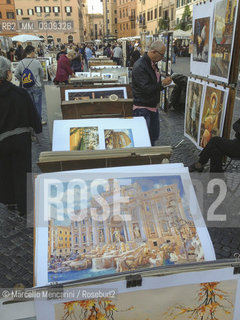 Rome, Paintings for sale in Piazza Navona / Roma, Venditori di quadri in piazza Navona - ©Marcello Mencarini/Rosebud2