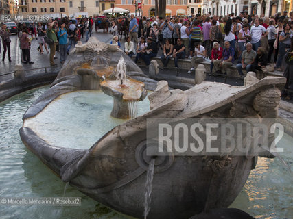 Rome, Fontana della barcaccia in Piazza di Spagna / Roma, Fontana della barcaccia in piazza di Spagna - ©Marcello Mencarini/Rosebud2