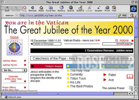 1999: Web site of the Vatican for the Jubilee of the year 2000 (www.jubil2000.org) / 1999: sito web del Vaticano per il Giubileo dellanno 2000 (www.jubil2000.org) - Reproduced by Marcello Mencarini
/Rosebud2
