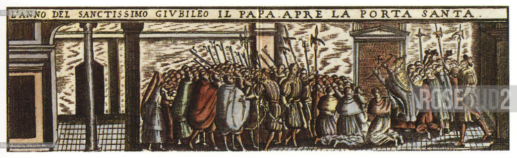 Rome, Opening of the Holy Door. Particular of the map of Rome by Giovanni Maggi (printed in 1600) / Roma, Apertura della Porta Santa. Particolare di una mappa di Roma di Giovanni Maggi (stampata nel 1600) - Reproduced by Marcello Mencarini
/Rosebud2