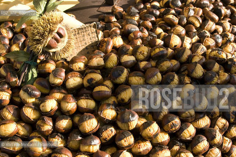 Rome, Piazza Navona Christmas Market. Hot chestnuts / Roma, Mercato di Natale in piazza Navona. Caldarroste - ©Marcello Mencarini/Rosebud2