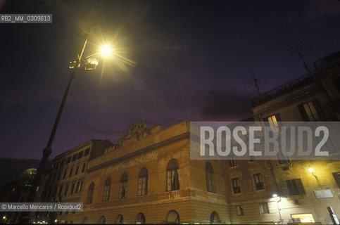 Exterior view of the Argentina Theater in Roma (about 1983) / Facciata del Teatro Argentina di Roma - ©Marcello Mencarini/Rosebud2