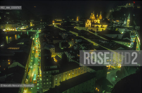 Salzburg, 1989. Night view / Salisburgo, 1989. Panorama notturno - ©Marcello Mencarini/Rosebud2