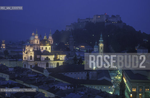 Salzburg, 1989. Night view / Salisburgo, 1989. Panorama notturno - ©Marcello Mencarini/Rosebud2
