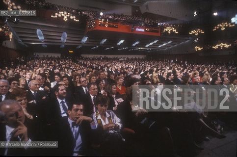Sanremo (Italy). Audience in the Ariston Movie Theater, the seat of Sanremo Music Festival / Sanremo (Imperia). Pubblico nel Teatro Ariston, sede del Festival di Sanremo - ©Marcello Mencarini/Rosebud2