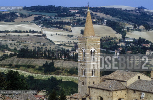 URBINO, Italy. Bell tower of Chiesa di San Francesco (Church of St. Francis)  / URBINO, Campanile della Chiesa di San Francesco - ©Marcello Mencarini/Rosebud2