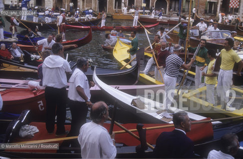 Venice, about 1990. Gondolas / Venezia, 1990 circa. Gondole - ©Marcello Mencarini/Rosebud2