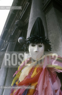 Venice, about 1990. A Carnival costume / Venezia, 1990 circa. Maschera - ©Marcello Mencarini/Rosebud2