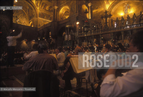 Venice Music Biennale 1995. Concert in Saint Marks Basilica / Biennale Musica di Venezia 1995. Concerto nella Basilica di San Marco - ©Marcello Mencarini/Rosebud2