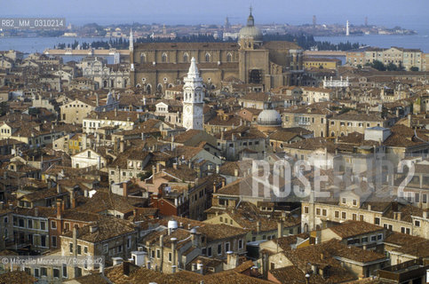 Venice, about 1990. Outlook from the St. Marks Bell Tower / Venezia, 1990 circa. Veduta dal campanile di San Marco - ©Marcello Mencarini/Rosebud2