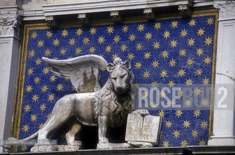Venice, about 1990. Lion of Saint Mark / Venezia, 1990 circa. Leone di San Marco - ©Marcello Mencarini/Rosebud2