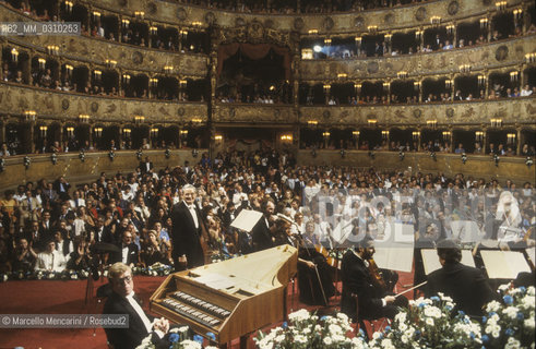 Venice, about 1990. Interior view of La Fenice Theater / Venezia, 1990 circa. Interno del Teatro la Fenice - ©Marcello Mencarini/Rosebud2