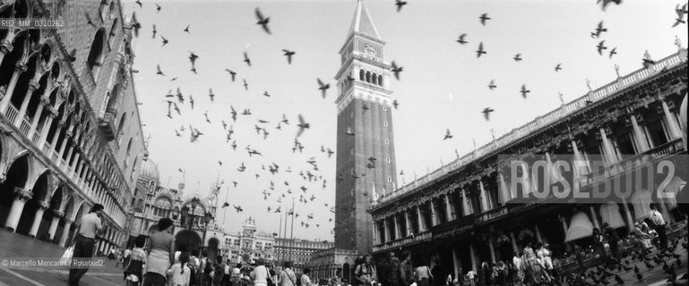 Venice, about 1980. Panoramic view of St. Marks Square / Venezia, 1980 circa. Veduta panoramica di piazza San Marco - ©Marcello Mencarini/Rosebud2