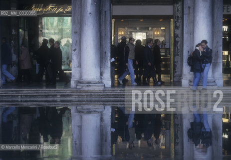 Venice, 1998. High Tide in St. Marks Square / Venezia, 1998. Acqua alta in Piazza San Marco - ©Marcello Mencarini/Rosebud2