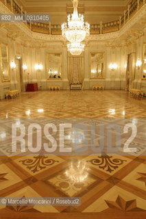 Venice, November 24, 2003. Interior view of La Fenice Theater just restored. Apollonian Halls / Venezia, 24 novembre 2003. Interno del Teatro La Fenice appena restaurato, Sale Apollinee - ©Marcello Mencarini/Rosebud2