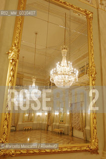 Venice, November 24, 2003. Interior view of La Fenice Theater just restored. Apollonian Halls / Venezia, 24 novembre 2003. Interno del Teatro La Fenice appena restaurato, Sale Apollinee - ©Marcello Mencarini/Rosebud2