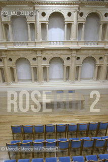 Venice, November 24, 2003. Interior view of La Fenice Theater just restored, Aldo Rossi Hall / Venezia, 24 novembre 2003. Interno del Teatro La Fenice appena restaurato, Sala Aldo Rossi - ©Marcello Mencarini/Rosebud2